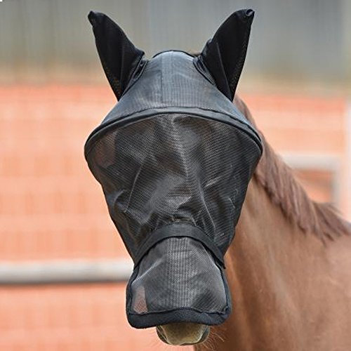 Busse Fliegenmaske Fly Professional, Shetty, schwarz