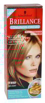 Schwarzkopf Poly Brillance Tönungs-Creme Nougat 52, 60 ml, 3er Pack (3 Stück)