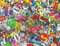 MST-DESIGN Wassertransferdruck Folie I WTD Stickerbomb bunt CD-574-MS 100 cm Breite I 1 Meter I Wassertransferdruckfilm WTP Water Transfer Printing Hydrographics