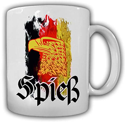 Deutschland Spieß Bundeswehr Adler Fahne schwarz rot gold Mutter Tasse #14268