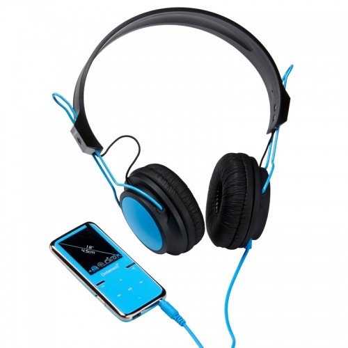 Intenso Video-Scooter MP3-Player, 8 GB, Blau, MP3-Player und Recorder (MP3-Player, 8 GB, LCD, USB 2.0, Headset)