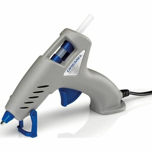 Dremel 910 Pistola incollatrice a caldo 165°C - Pistola incollatrice con punta di precisione antigoccia e 3 stick di colla multiuso (7 mm)