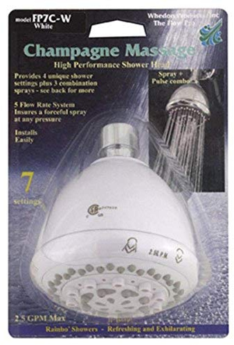 WHEDON PRODUCTS FP78C 7 Set Rainbow Shower Head, Ni 7 ni