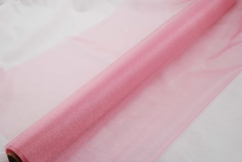 Organza pink 10 m x 70 cm - Dekostoff Dekostoffe Deko