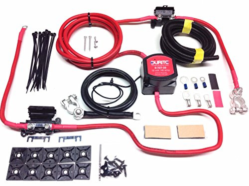 7mtr Split Charge Kit 12V 140a Durite Intelligent Voltage Sense Relay with 110a Ready Made Leads SCKD307