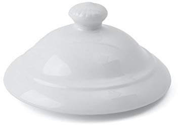 Holst Porcelana LK 047 León sopera (0,50 L, con Tapa de Color Blanco, 13 x 13 x 7.3 cm
