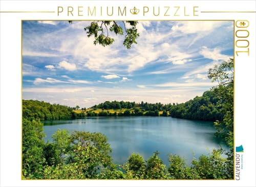 CALVENDO Puzzle Weinfelder Maar (Totenmaar) | 1000 Teile Lege-Größe 64 x 48 cm Foto-Puzzle für glückliche Stunden
