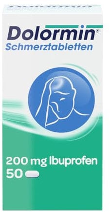Dolormin® Schmerztabletten – bei Schmerzen und Fieber – wie. Kopf-, Zahn- und Regelschmerzen – 50 Tabletten
