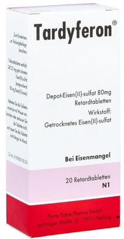 TARDYFERON Depot-Eisen(II)-sulfat 80 mg Retardtab. 20 St