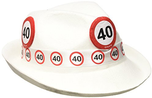 Folat Chapeau Trilby Blanc 40e signalisation de signalisation