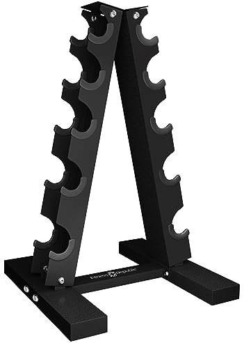 Fitness Republic Hantelablage aus massivem Stahl, A-Rahmen, Hantelablage für Zuhause, Fitness-Studio, 5 Etagen, für Hanteln, Gewichtsturm, 5 Hantelhalter