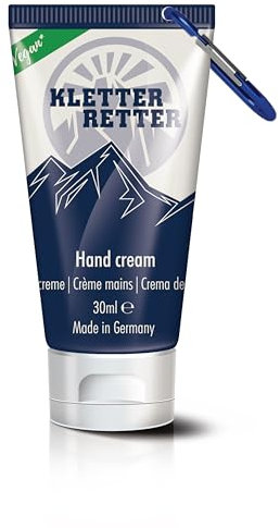 KletterRetter Handcreme für Kletterer und Boulderer 30ml - mit Panthenol, Calendulaöl und Ectoin - zieht schnell ein und klebt nicht!