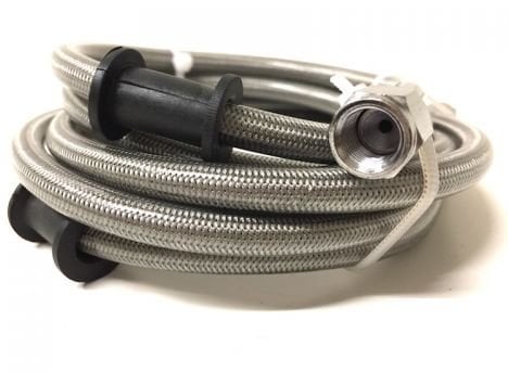 Universal Stahlflex Bremsleitung vorne 110cm – Bremsschlauch passend für Motorrad, Roller, Moped, Quad, Mofa, Mokick – verbesserter Bremsdruckpunkt