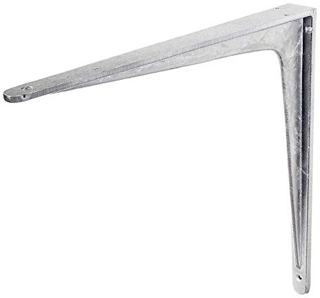 Alberts 804077 Konsole aus T-Profil | wahlweise in verschiedenen Ausführungen | Aluminiumguss | Höhe 350 mm | Tiefe 400 mm