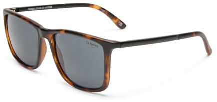 Le Specs TWEEDLEDUM BROWN - Sonnenbrille - Damen Herren Rechteckige Rahmenform mit hohem UV-Schutz LSP1402184