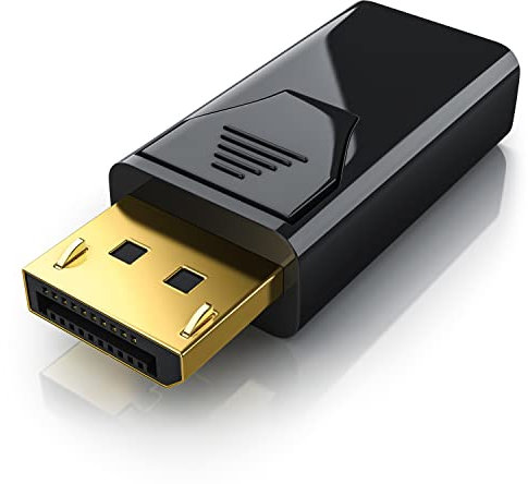 CSL - Adattatore Displayport HDMI - da DP a HDMI - Full HD 1080p Compresa Trasmissione Audio - da connettore DP a Presa HDMI - Compatibile per Prodotti Apple schede grafiche PC