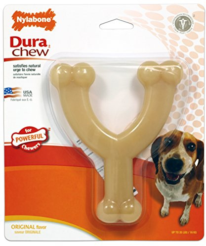Nylabone Dura Wishbone Dog Chew Toy, Original