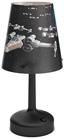Philips Star Wars Spaceships LED Tischleuchte/Nachttischleuchte Plastik 0.6 W schwarz 718883016