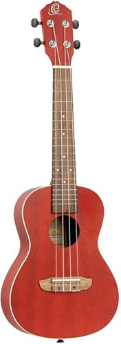 Ortega Guitars Konzert Ukulele Akustisch – Earth Series – Okoume, Rot (RUFIRE)