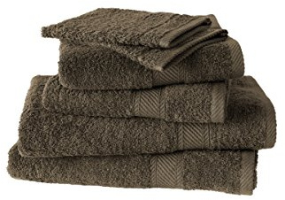 De Witte Lietaer Collection H Set Frottee, 2 Waschlappen + 2 Handtücher + 2 Duschhandtücher Baumwolle Falcon 50 x 100 cm