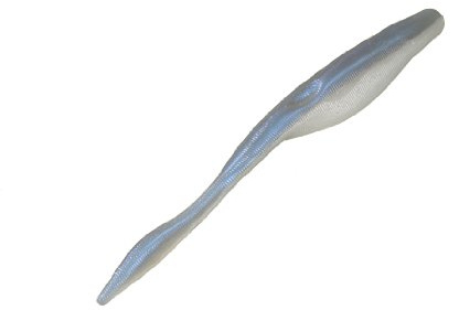 Strike King KVD Koffein Shad Köder, CSD4-27, Blue Glimmer Pearl Belly, 4-Inch