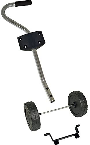 Mesto Transportwagen Kit (Zubehör; 3-teilig; mit Rädern und Lenkstange; schwarz/chrom) 3965