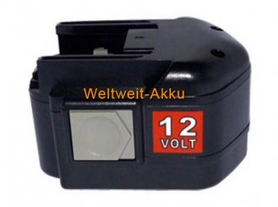12,00V 2000mAh NiMH Batterie de remplacement pour AEG BBS 12 KX RAPTOR, BBS 12 X RAPTOR, BDSE 12 STX, BDSE 12 T Super, BDSE 12 T Super Torque, BEST 12, BEST 12 X, BEST 12 X Super, BEST 12X Super, B1215