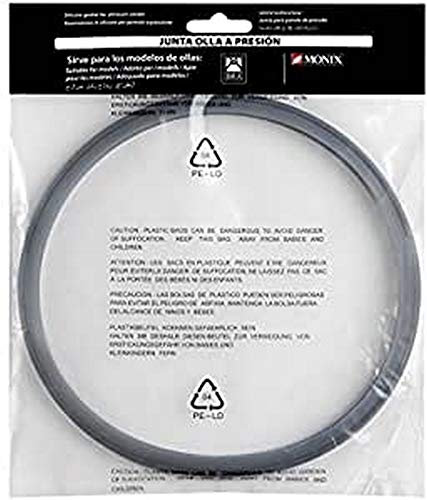 BRA A990935 Junta ollas a presión Monix 9 litros, Silicona, Gris, 9 l, 24 cm