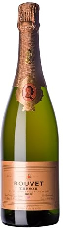 Bouvet Trésor Rosé Saumur Brut AOP - Schaumwein - Im Eichenfass ausgebaut - Cabernet Franc - Für Apéritifs, Nachtisch - 1 x 0.75 L