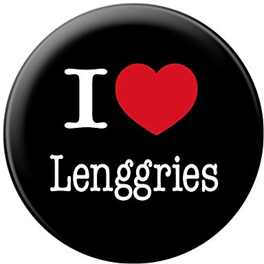 Magnet - I Love Lenggries - Gr. ca. 5,7 cm - 16049 - Küchenmagnet