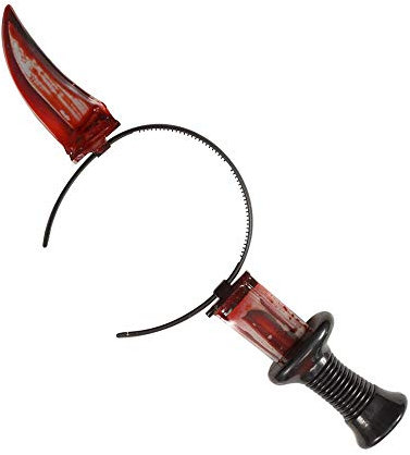 W WIDMANN MILANO Party Fashion 6696T - Haarreif Messer durch den Kopf, Accessoire, Zubehör, Verkleidung, Kostüm, Karneval, Halloween, Mottoparty