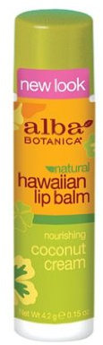 Alba Botanica Nourishing Coconut Cream Hawaiian Lip Balm, 0.15 Ounce Tubes (Pack of 6) by Alba Botanica