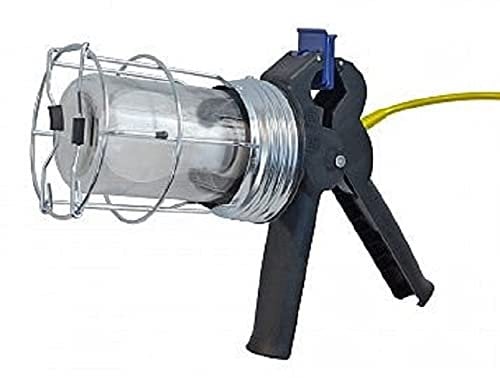 Faithfull Heavy-Duty LED Inspection Lamp - Clamp-On Work Light, 10W LED, 800 Lumens, 110V & 5M Cable with Hanging Hook & Wire Guard