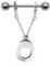 Paula & Fritz® Brustwarzen-Piercing Brustpiercing Frau Maenner Intimpiercing Mann Nippelpiercing Barbell Hängende Handschellen Edelstahl Chirurgenstahl 316L KSQ-603
