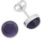 Ohrstecker 925 Silber Amethyst lila Stein Edelstein Ohrringe echt Silber Damen Sterling Silber Stecker Geschenk(MOS-042-01)