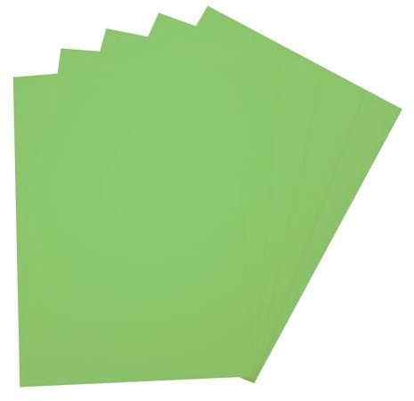 folia 23551 - Moosgummi, 5 Bögen, 2 mm, ca. 29 x 40 cm, hellgrün - ideal für vielfältige Bastelarbeiten