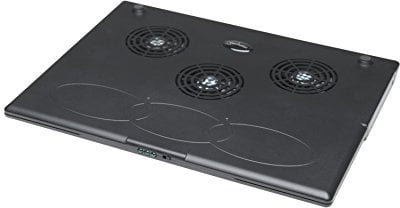 Manhattan Notebook Cooling Pad USB drei Lüfter schwarz 700467