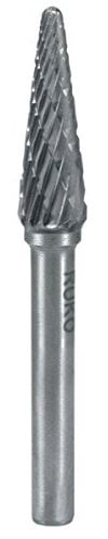 RUKO 116234 - Fresas metal duro forma - KEL Cono redondo (08 x 70 mm)