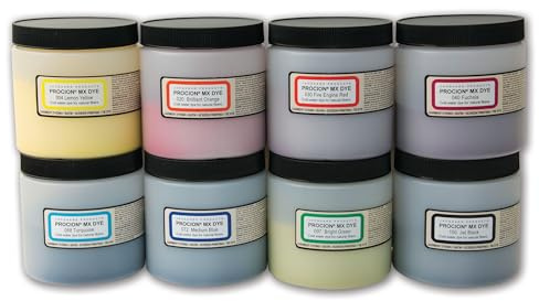 Procion MX Dye Color Set, Includes 8-8 Ounce Jars