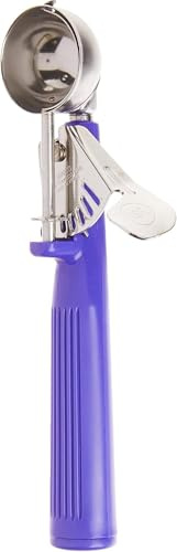 Winco Ice Cream Disher with Purple Handle, Size 40