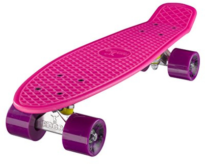 Ridge Retro Skateboard Mini Cruiser, rosa/lila, 22 Zoll