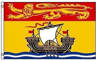 AZ FLAG - Flagge New Brunswick - 150x90 cm - Nouveau-Brunswick Fahne 100% Polyester mit Messing-Ösen - 110g