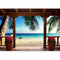 murando - Vlies Fototapete Tropische Insel 100x70cm Foto tapete Schlafzimmer Wohnzimmer Vliestapete XXL Wandtapete Motivtapeten 3d Effekt Wand Dekoration - Natur Landschaft Strand Meer 10110903-9