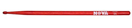 Vic Firth - Bacchette per Batteria NOVA® - Hickory Americano - N5AR - Punta di Legno - Rosse