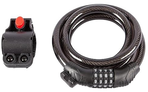 Blackspur BB-BH209 Combination Bicycle Lock and Bracket