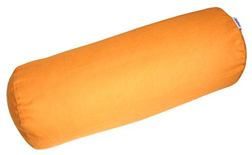 beties Farbenspiel Nackenrollen Bezug ca. 15x40 cm Baumwoll-Serie in Uni (Gold-Gelb)