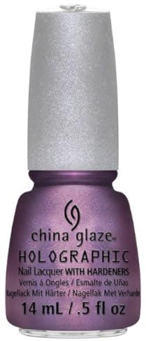 China Glaze Nail Lacquer with Hardner - Collection Hologlam - Get Outta My Space, 1er Pack (1 x 14 ml)