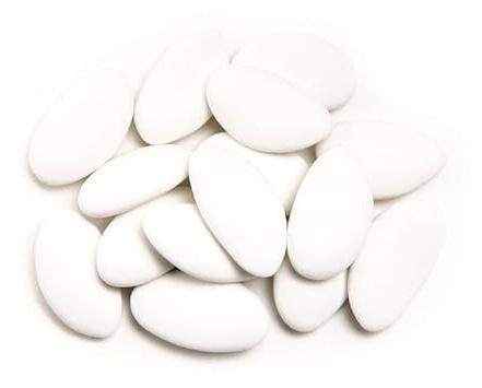 Pécou Dragées aux amandes Princesse d'Avola Blanc - 1 kg Soit Plus de 300 dragées