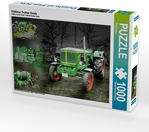CALVENDO Puzzle Oldtimer Traktor Deutz 1000 Teile Puzzle quer | 1000 Teile Lege-Größe 64 x 48 cm Foto-Puzzle für glückliche Stunden