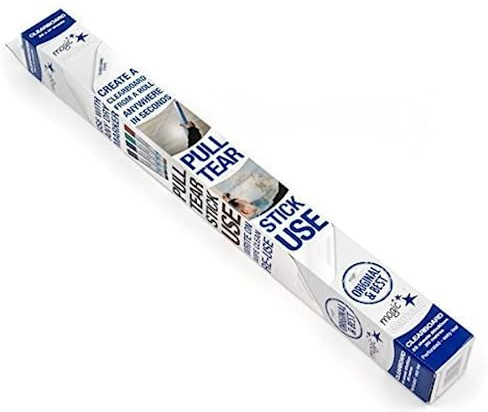 Magic Whiteboard Transparent Static Whiteboard Roll for Window, Glass, Wall, Fridges, Doors - Clear, Portable, Easy Clean & Stick On Dry Erase Sheets for School & Office - Reusable up to 30x